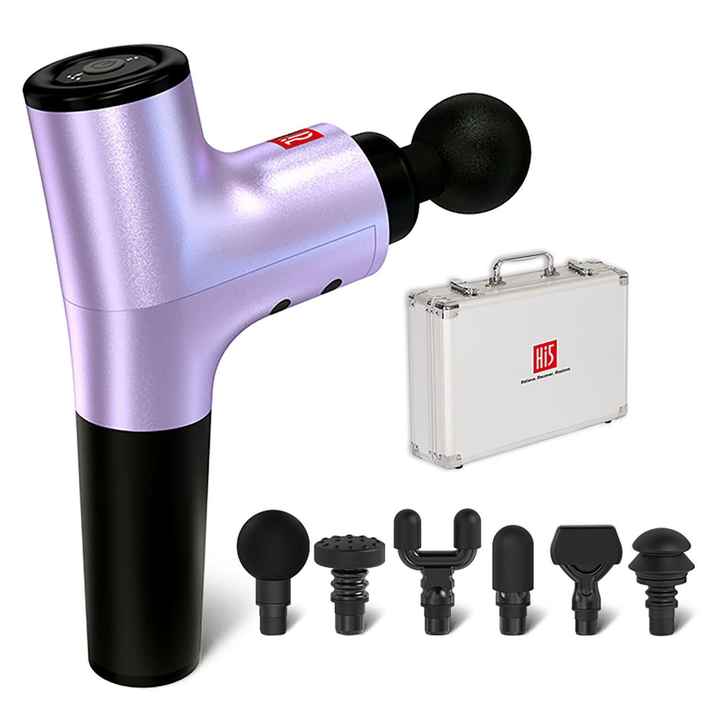 Massage Gun Portable Muscle Massage Device Deep Tissue Massager Quiet Glide Technology, Powerful Cordless Percussion Handheld Pain Relief Vibration Device