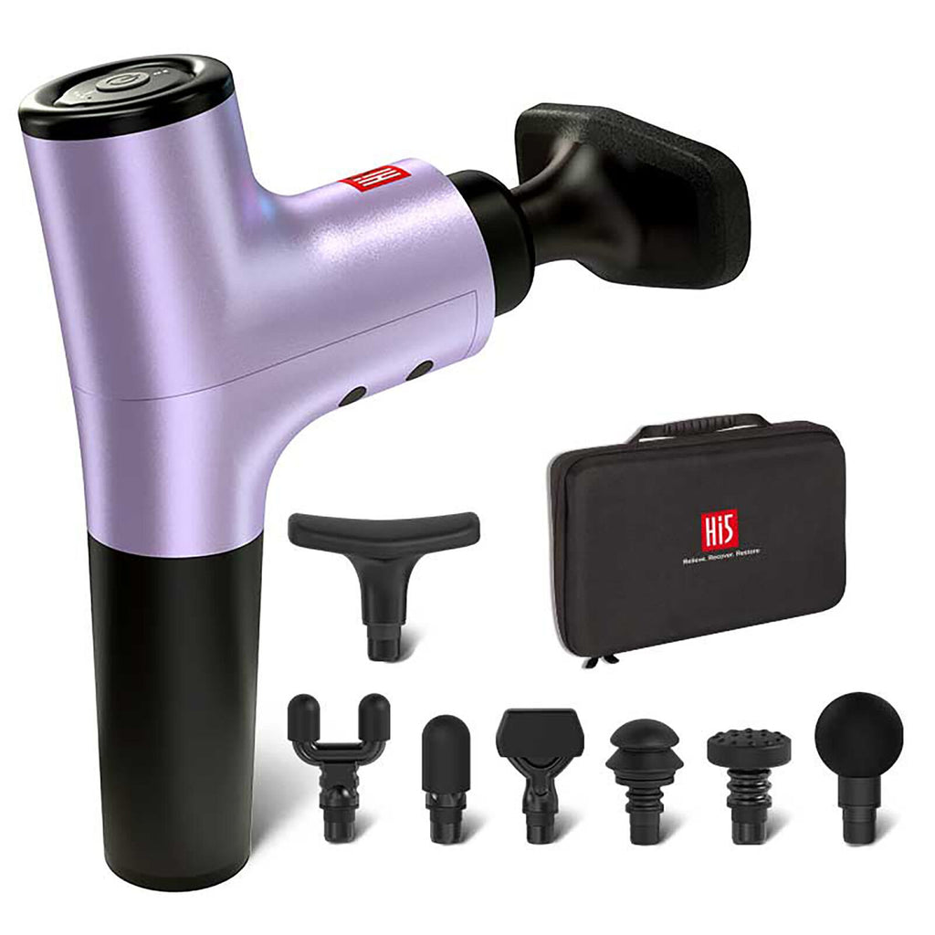 Massage Gun Portable Muscle Massage Device Deep Tissue Massager Quiet Glide Technology, Powerful Cordless Percussion Handheld Pain Relief Vibration Device