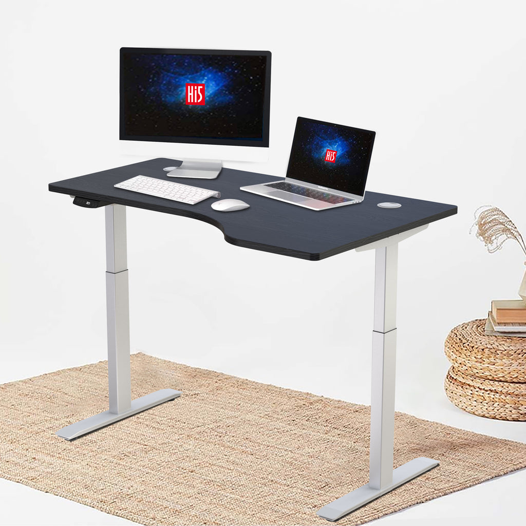 Hi5 Electric Standing Desk 3 memory Presets Hight Adjustable home Office Desk Computer Workstation