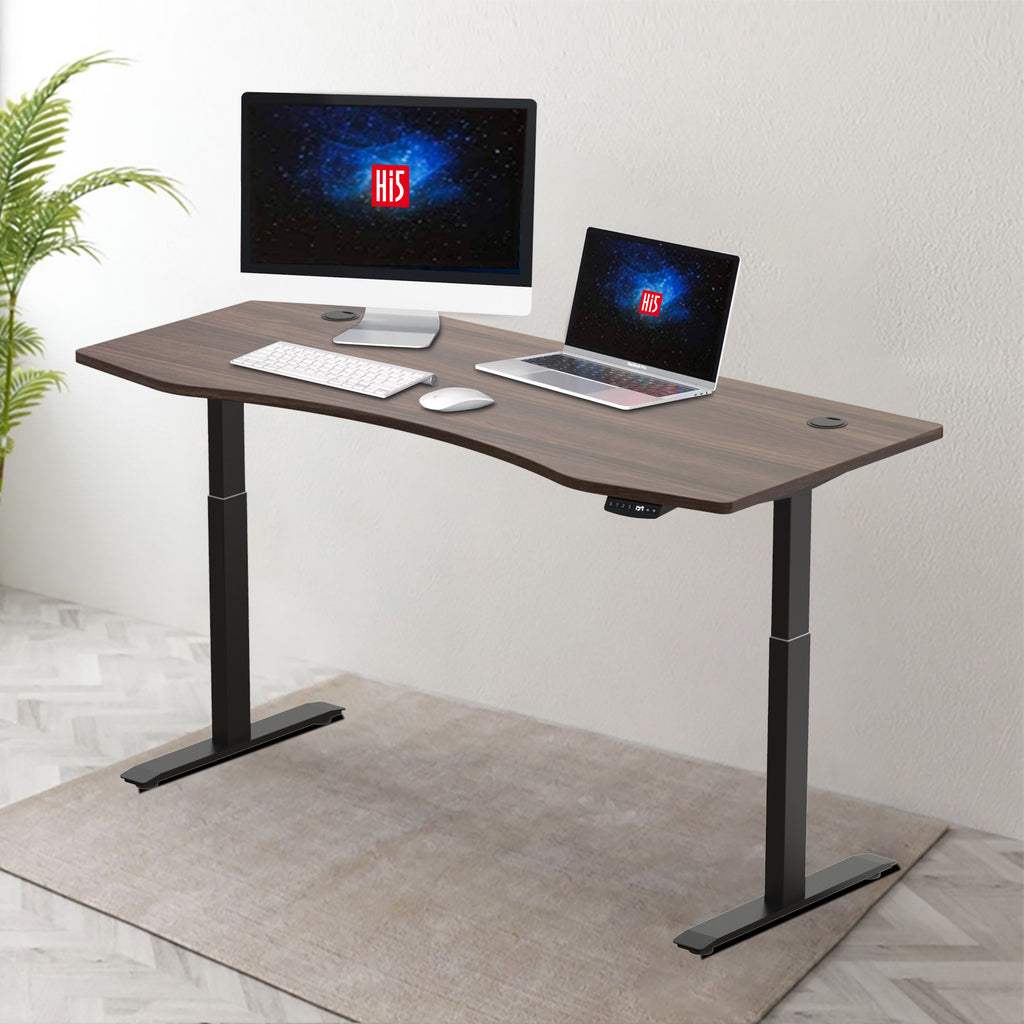 Hi5 Electric Standing Desk 3 memory Presets Hight Adjustable home Office Desk Computer Workstation