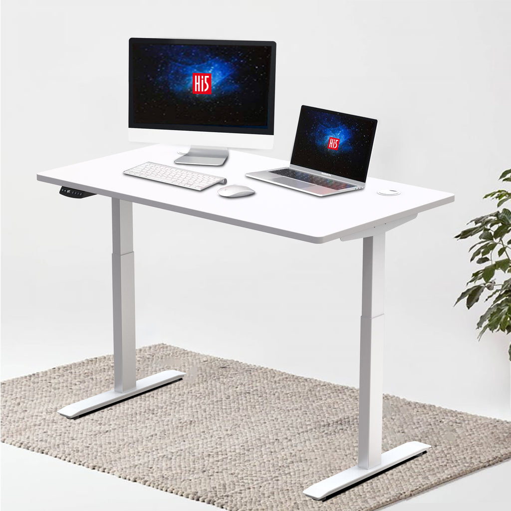 Hi5 Electric Standing Desk 3 memory Presets Hight Adjustable Office Desk Computer Worksatation